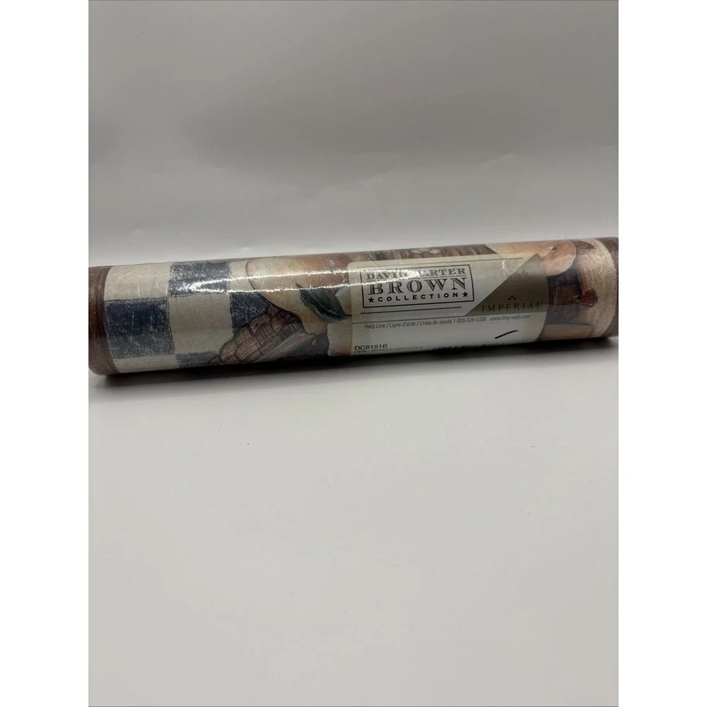 David Carter Brown Fruits & Vegetables Wallpaper Border 5 yards Imperial
